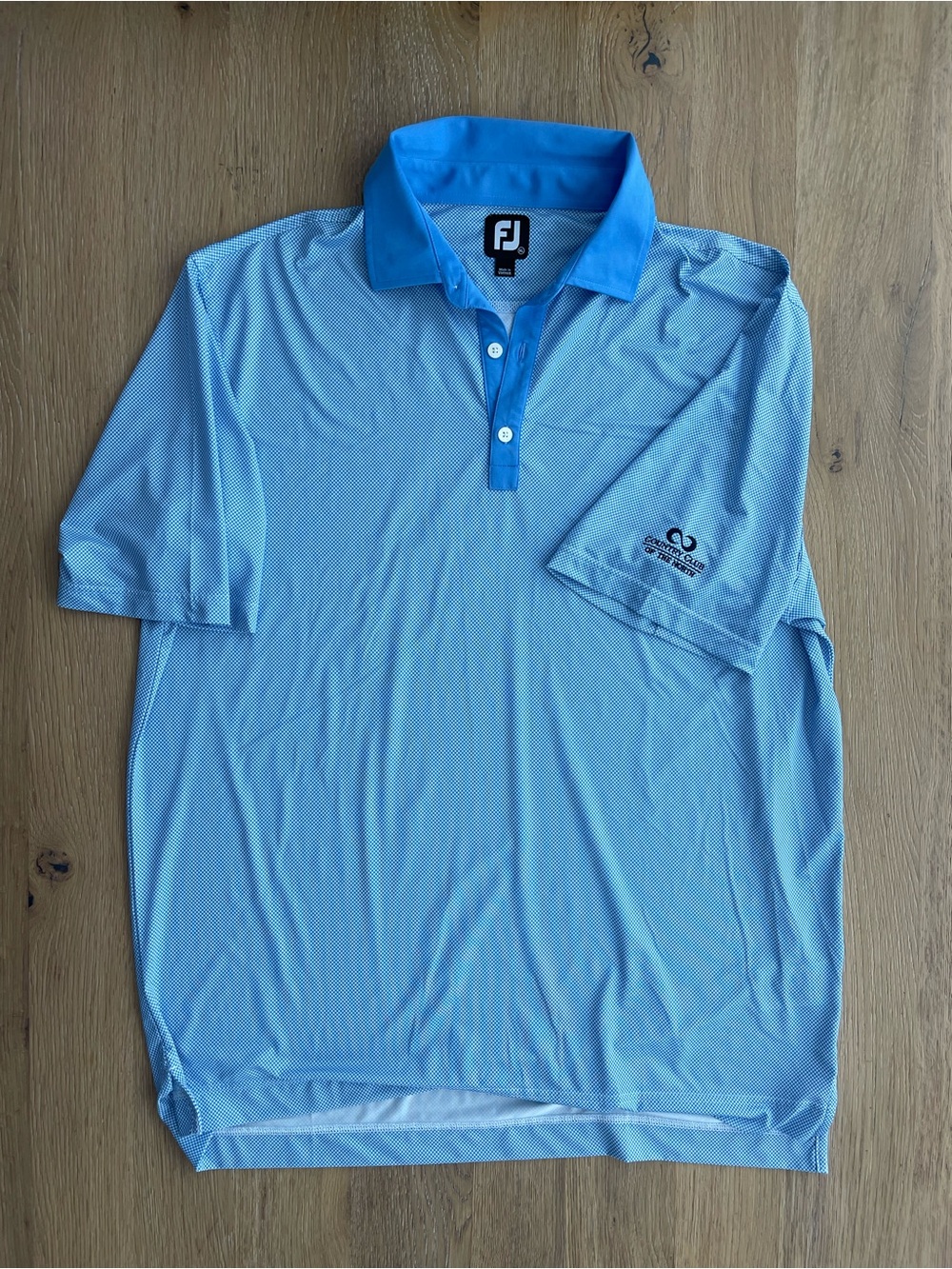FootJoy‎ Men’s Sky Blue Polo with Contrast Collar